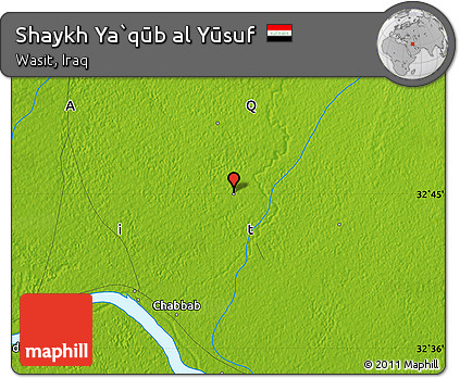 Physical Map of Shaykh Ya`qūb Al Yūsuf