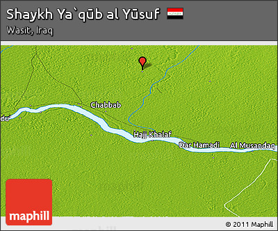 Physical Panoramic Map of Shaykh Ya`qūb Al Yūsuf