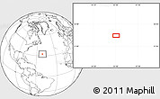 Blank Location Map of the area around 32° 36' 26" N, 50° 55' 29" W