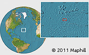 Satellite Location Map of the area around 32° 36' 26" N, 50° 55' 29" W