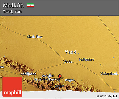 Physical 3D Map of Molkūh
