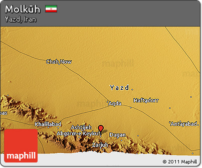 Physical 3D Map of Molkūh