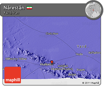 Political 3D Map of Nārestān
