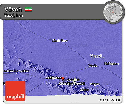 Political 3D Map of Vāveh