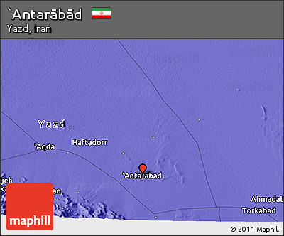 Political 3D Map of `Antarābād