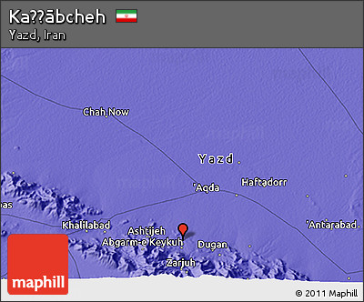 Political 3D Map of Kaẕẕābcheh