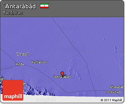 Political 3D Map of `Antarābād