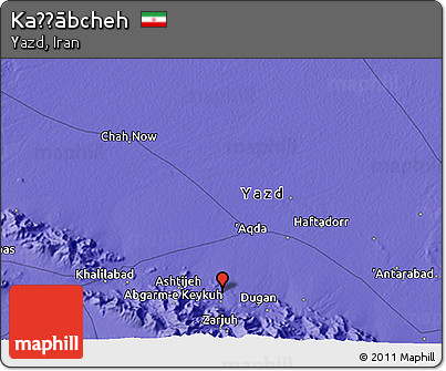 Political 3D Map of Kaẕẕābcheh
