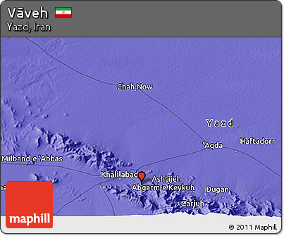 Political 3D Map of Vāveh