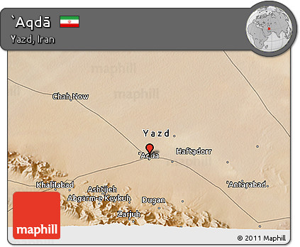 Satellite 3D Map of `Aqdā
