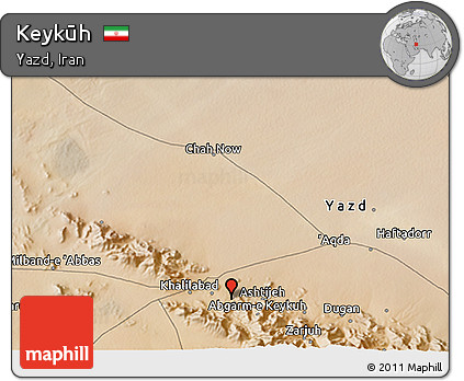 Satellite 3D Map of Keykūh