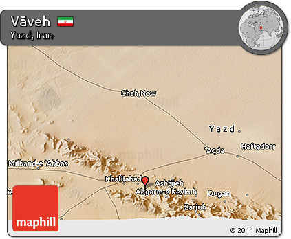 Satellite 3D Map of Vāveh
