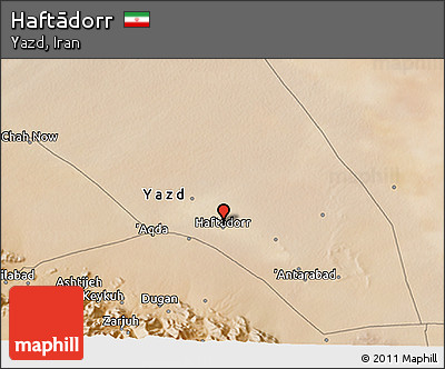 Satellite 3D Map of Haftādorr