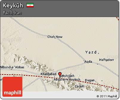 Shaded Relief 3D Map of Keykūh