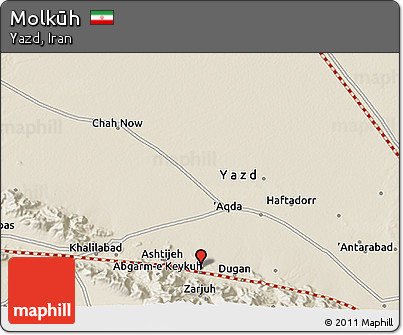 Shaded Relief 3D Map of Molkūh