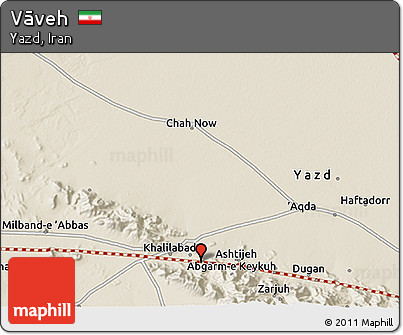 Shaded Relief 3D Map of Vāveh
