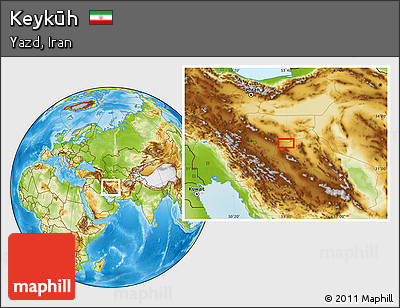 Physical Location Map of Keykūh