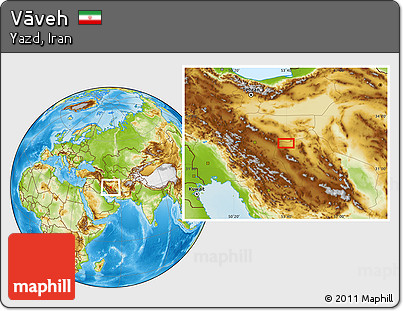 Physical Location Map of Vāveh