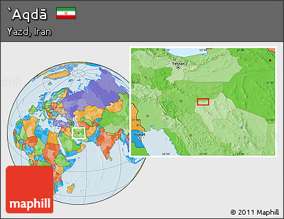 Political Location Map of `Aqdā