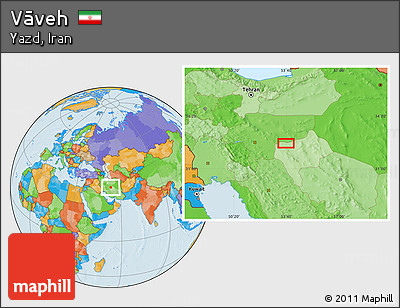 Political Location Map of Vāveh
