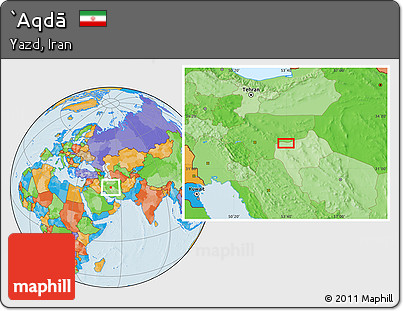 Political Location Map of `Aqdā