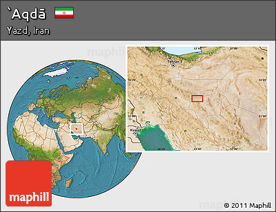 Satellite Location Map of `Aqdā