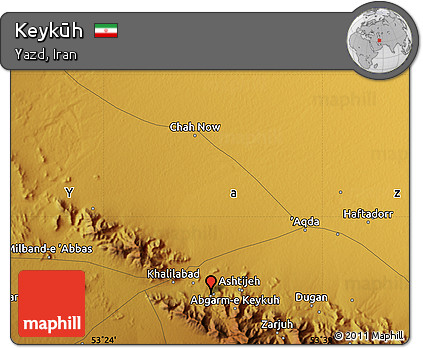 Physical Map of Keykūh