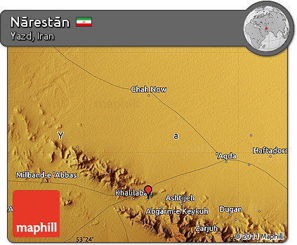 Physical Map of Nārestān