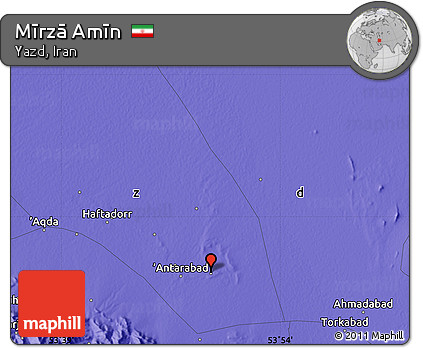 Political Map of Mīrzā Amīn