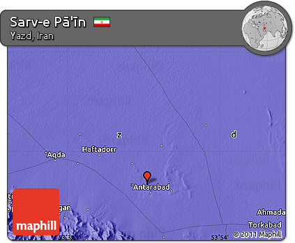 Political Map of Sarv-e Pā'īn