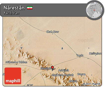 Satellite Map of Nārestān