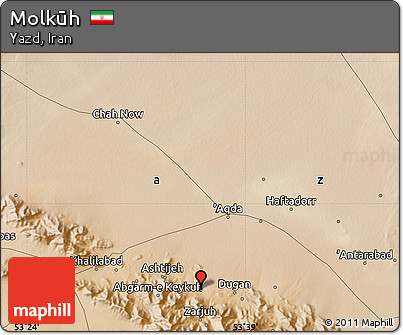 Satellite Map of Molkūh