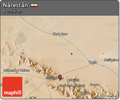 Satellite Map of Nārestān