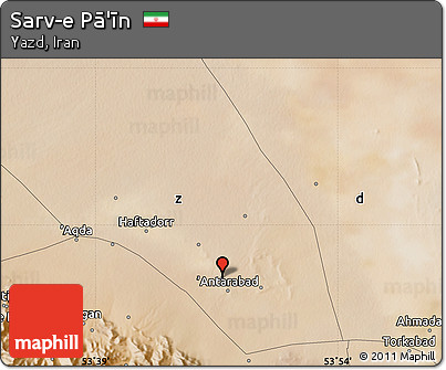 Satellite Map of Sarv-e Pā'īn