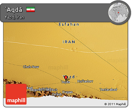 Physical Panoramic Map of `Aqdā