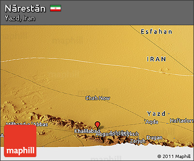 Physical Panoramic Map of Nārestān