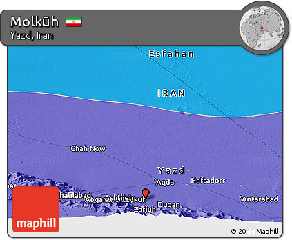 Political Panoramic Map of Molkūh