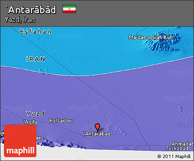 Political Panoramic Map of `Antarābād