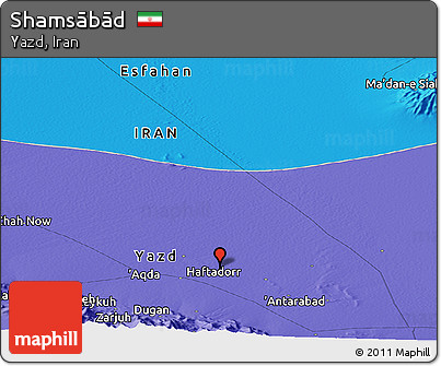 Political Panoramic Map of Shamsābād