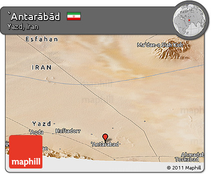 Satellite Panoramic Map of `Antarābād
