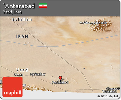 Satellite Panoramic Map of `Antarābād