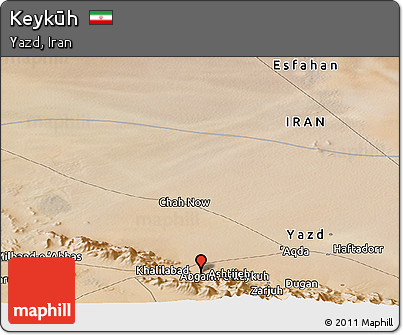 Satellite Panoramic Map of Keykūh