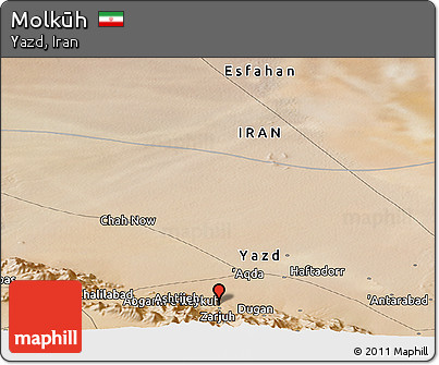 Satellite Panoramic Map of Molkūh