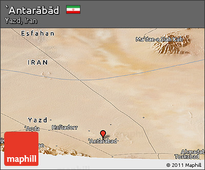 Satellite Panoramic Map of `Antarābād