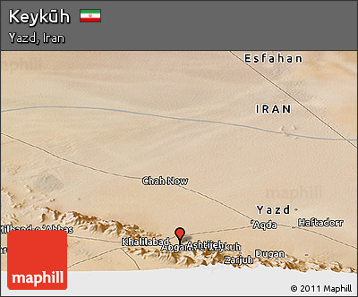 Satellite Panoramic Map of Keykūh
