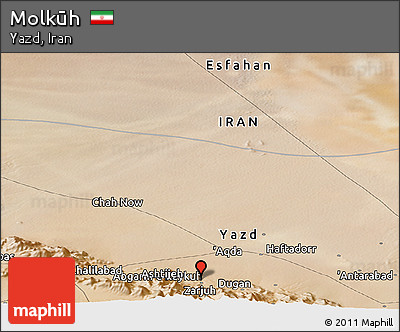 Satellite Panoramic Map of Molkūh