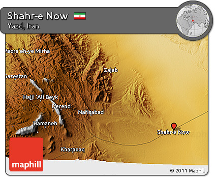 Physical 3D Map of Shahr-e Now