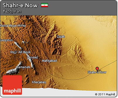 Physical 3D Map of Shahr-e Now