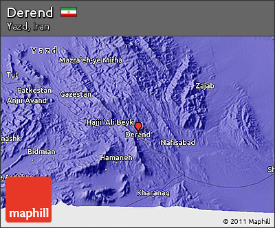 Political 3D Map of Derend