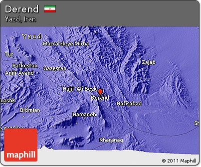 Political 3D Map of Derend